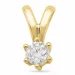 diamant solitärberlock i 14  carat guld 0,20 ct