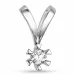 kampajn - diamant hängen i 14 carat vitguld 0,20 ct
