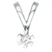 diamant solitärberlock i 14 carat vitguld 0,10 ct