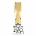 diamant solitärberlock i 14  carat guld- och vitguld 0,10 ct