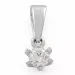 diamant solitärberlock i 14 carat vitguld 0,10 ct