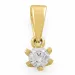 kampajn -  diamant hängen i 14  carat guld 0,10 ct