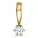 diamant solitärberlock i 14  carat guld 0,05 ct