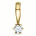 diamant solitärberlock i 14  carat guld 0,05 ct