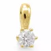 diamant solitärberlock i 14  carat guld 0,30 ct