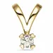 kampajn - diamant hängen i 14 carat guld 0,20 ct