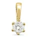 0,30 ct lab grown diamant solitärberlock i 14  carat guld 0,30 ct