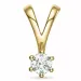 diamant solitärberlock i 14  carat guld 0,30 ct