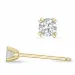 2 x 0,10 ct solitäreörhängestift i 14 karat guld med diamant