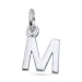 bokstav m hängen i silver - My Letter