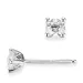 2 x 0,30 ct lab grown diamant solitäreörhängestift i 14 karat vitguld med lab grown diamant 