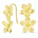 blommor örhängen i förgyllt silver