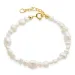 pärla armband i förgyllt silver