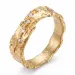 zirkon ring i förgylld mässing - Lumé Etched