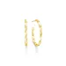 ID Fine IDH001GD hoops i förgyllt silver