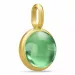 Julie Sandlau gröna hängen i förgyllt silver grön kristal