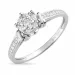 Kollektionsprov vit zirkon ring i 9 karat vitguld
