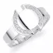 Kollektionsprov zirkon silverring i silver