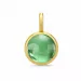 elegant Julie Sandlau runt grön kristal hängen i förgyllt silver grön kristal