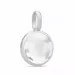 Julie Sandlau Prime runt vit kristal hängen i satinrhodinerat sterlingsilver vit kristal