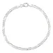 figaroarmband i silver 18,5 cm x 3,4 mm