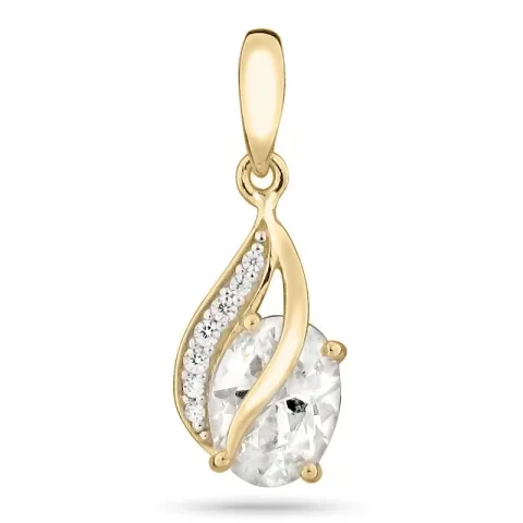 droppe hängen i 9 karat guld