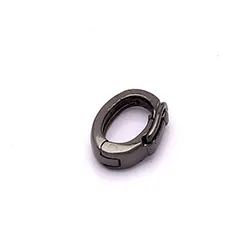 CARI lås till armband i svart rhodinerat silver med blank yta