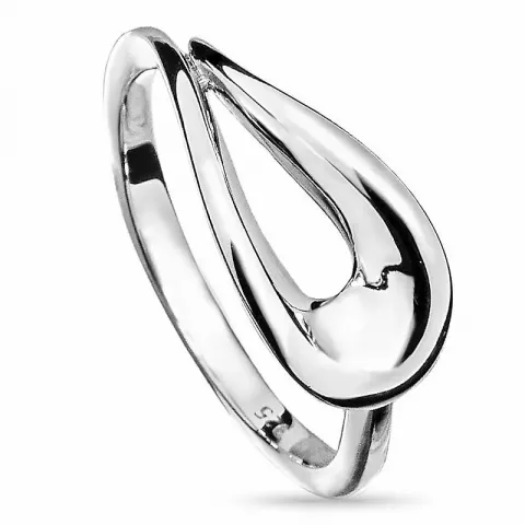abstrakt silver ring i silver