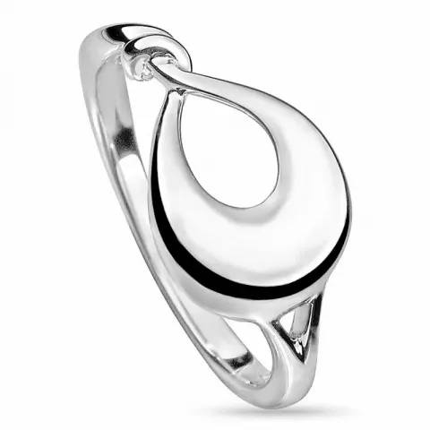 Enkel abstrakt ring i silver