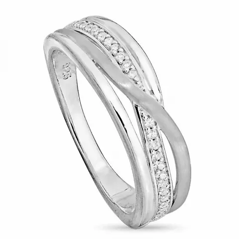 strukturerad ring i silver