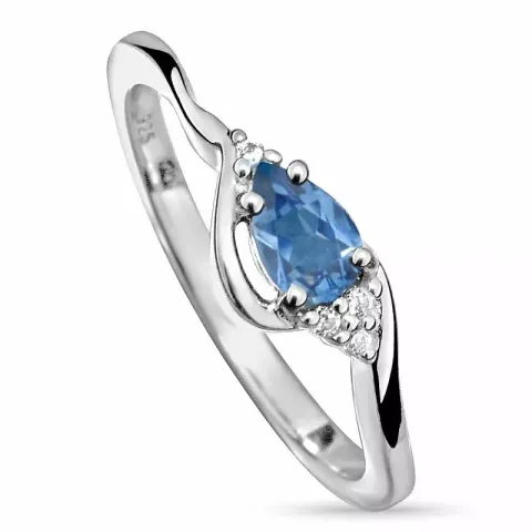 Förtjusande abstrakt silverring i silver