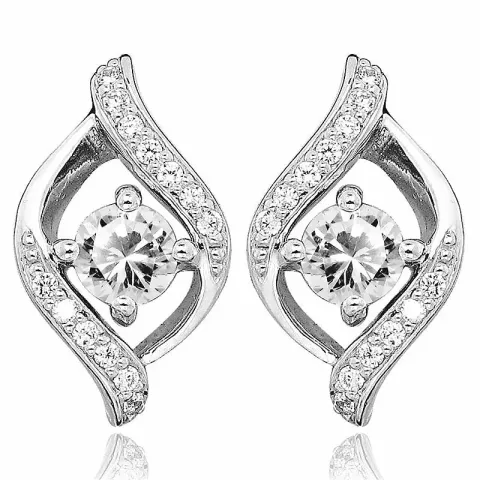 örhängestift i rhodinerat silver