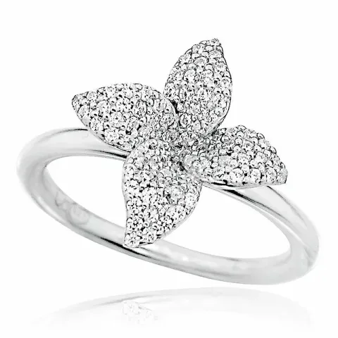 blommor ring i silver