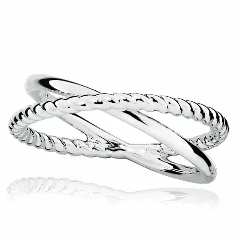 kryss ring i silver