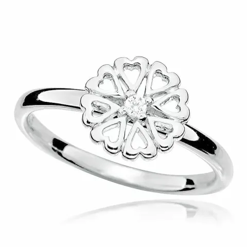 hjärta ring i silver
