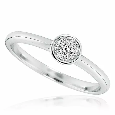 Enkel rund silver ring i silver