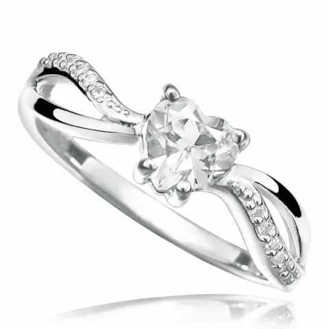Kollektionsprov zirkon ring i silver