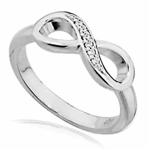 infinity zirkon ring i silver