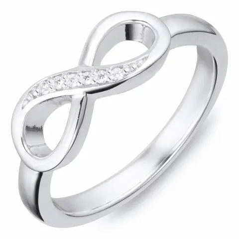 Kollektionsprov zirkon ring i silver