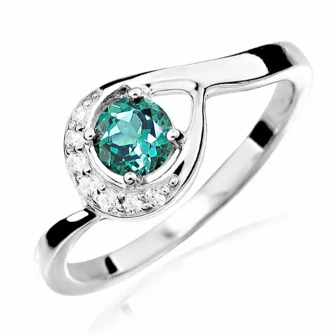 abstrakt ring i silver