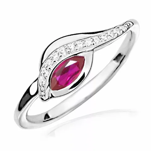 abstrakt ring i silver