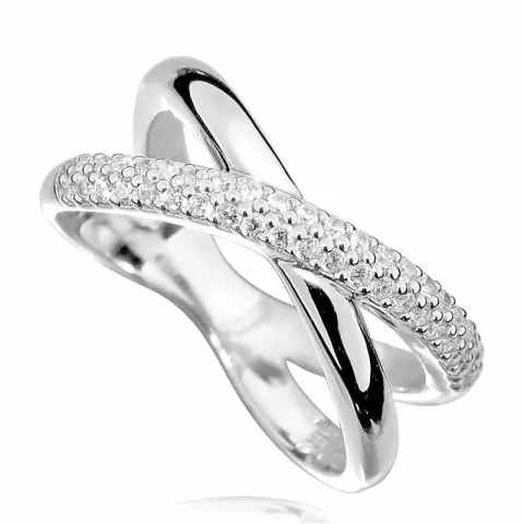 zirkon ring i rhodinerat silver