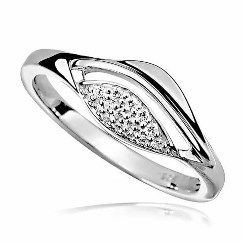 zirkon ring i rhodinerat silver