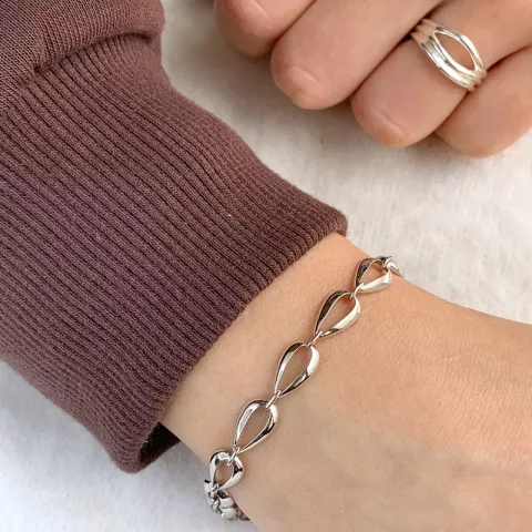 armband i rhodinerat silver