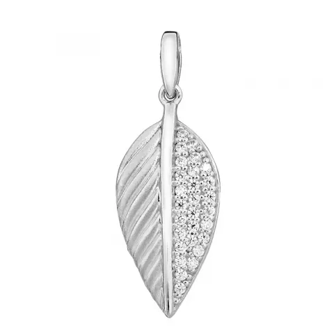 blad hängen i rhodinerat silver