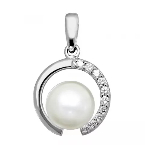 Elegant pärla hängen i silver