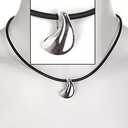 Abstrakt RS of Scandinavia hängen med halskedja i silver med gummiband
