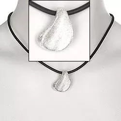 Elegant RS of Scandinavia hängen med halskedja i silver med gummiband