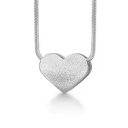 RS of Scandinavia hjärta hängen med halskedja i silver