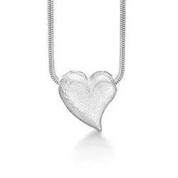RS of Scandinavia hjärta halskedja med berlocker i silver